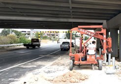 漳州长泰县银泰路乡村道路护栏安装